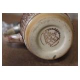 Set of 4 German Beer Steins with Pewter Lids Assorted Designs