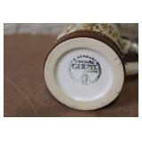 Set of 4 German Beer Steins with Pewter Lids Assorted Designs