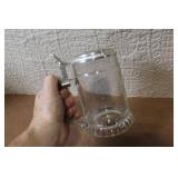 Set of 4 German Beer Steins with Pewter Lids Assorted Designs