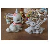 Collection of Vintage Bunny and Animal Figurines
