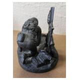 Military Medic Service Appreciation Sculpture with Wood Base and Plaque