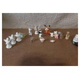Collection of Miniature Animal Figurines, Angels, Bears, and Trinkets