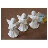 Collection of Miniature Animal Figurines, Angels, Bears, and Trinkets