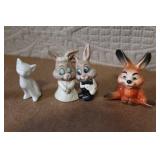Collection of Miniature Animal Figurines, Angels, Bears, and Trinkets
