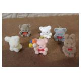 Collection of Miniature Animal Figurines, Angels, Bears, and Trinkets