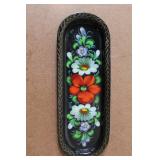 Set of 4 Russian Hand Painted Lacquer Boxes and Trays