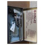 Nichols Stallion 45 Mark II Cap Gun Revolver with Box and Accessories