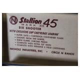 Nichols Stallion 45 Mark II Cap Gun Revolver with Box and Accessories