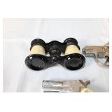 Vintage Toy Cap Guns, Binoculars, and Accessories Set