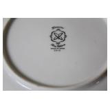 Gemini Fine China Dinnerware Set Made in Japan, Black and Silver Trim