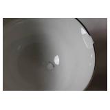 Gemini Fine China Dinnerware Set Made in Japan, Black and Silver Trim