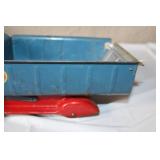 Vintage Buddy L Pressed Steel Toy Dump Truck with Plow