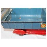 Vintage Buddy L Pressed Steel Toy Dump Truck with Plow