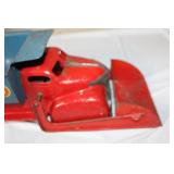Vintage Buddy L Pressed Steel Toy Dump Truck with Plow