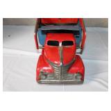 Vintage Buddy L Pressed Steel Toy Dump Truck with Plow