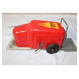 Ny-Lint Toys Vintage Red Tin Wind-Up Lift Truck