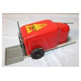 Ny-Lint Toys Vintage Red Tin Wind-Up Lift Truck