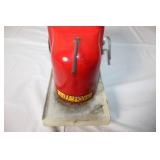 Ny-Lint Toys Vintage Red Tin Wind-Up Lift Truck