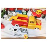 Vintage Toy Trucks and Tractor Collection with Original Boxes and Accessories