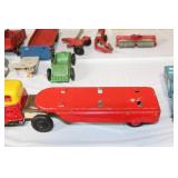 Vintage Toy Trucks and Tractor Collection with Original Boxes and Accessories