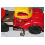 Vintage Toy Trucks and Tractor Collection with Original Boxes and Accessories
