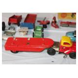 Vintage Toy Trucks and Tractor Collection with Original Boxes and Accessories