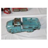 Vintage Toy Trucks and Tractor Collection with Original Boxes and Accessories