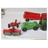 Vintage Toy Trucks and Tractor Collection with Original Boxes and Accessories
