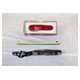 Collection of 3 Pocket Knives - Victorinox Swiss Army Camping, John Morrell & Co., Hopalong Cassidy