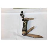 Collection of 3 Pocket Knives - Victorinox Swiss Army Camping, John Morrell & Co., Hopalong Cassidy