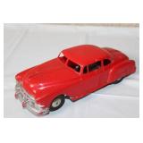 Vintage Red Toy Car with Metal Base