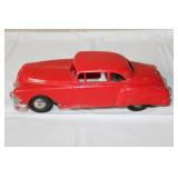 Vintage Red Toy Car with Metal Base