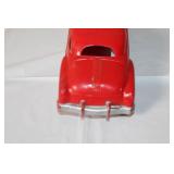 Vintage Red Toy Car with Metal Base
