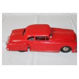 Vintage Red Toy Car with Metal Base