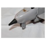Vintage Tin USAF Toy Airplane with Military Markings