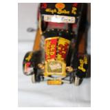 Vintage Tin Wind-Up Old Jalopy Toy Car with Comic Graphics