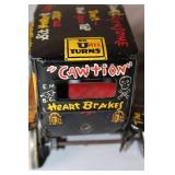 Vintage Tin Wind-Up Old Jalopy Toy Car with Comic Graphics