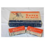 Vintage Super Nu-Matic Harmless Paper Buster Toy Gun with Original Box and Ammunition