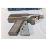 Vintage Super Nu-Matic Harmless Paper Buster Toy Gun with Original Box and Ammunition