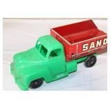 Vintage MAR Toy Crane and Sand Dump Truck Set