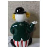 Collection of 8 Clown Figurines and Porcelain Doll