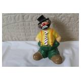 Collection of 8 Clown Figurines and Porcelain Doll