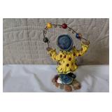 Collection of 8 Clown Figurines and Porcelain Doll