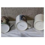 Christmas Holiday Tableware Set with Tree Plate, Cake Server, Mugs, and Candle Holder