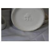 Christmas Holiday Tableware Set with Tree Plate, Cake Server, Mugs, and Candle Holder