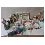 Large Assorted Lot of Vintage and Modern Christmas Decorations and Ornaments