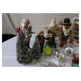 Large Assorted Lot of Vintage and Modern Christmas Decorations and Ornaments