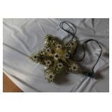 Holiday Decor Set with 3 Ft Lighted Tree, Wreath with Pink Ornaments, and Lighted Star Topper