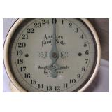 Collection of Vintage Kitchen Tools Including American Family Scale and Enterprise Grinder