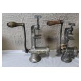 Collection of Vintage Kitchen Tools Including American Family Scale and Enterprise Grinder